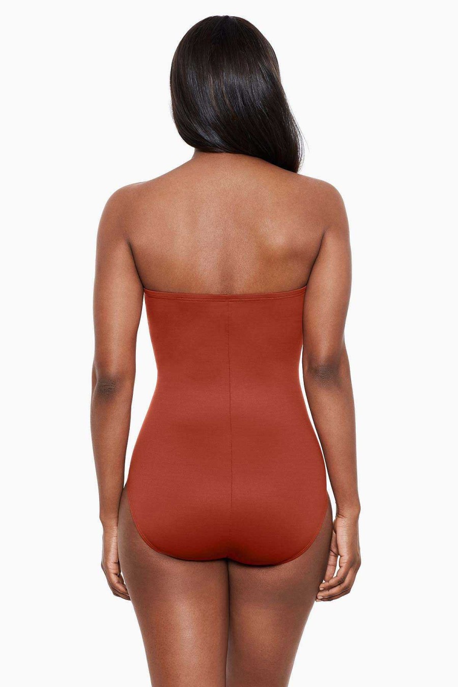 Miraclesuit Rock Solid Madrid Bandeau-Badpak Uit Een Stuk