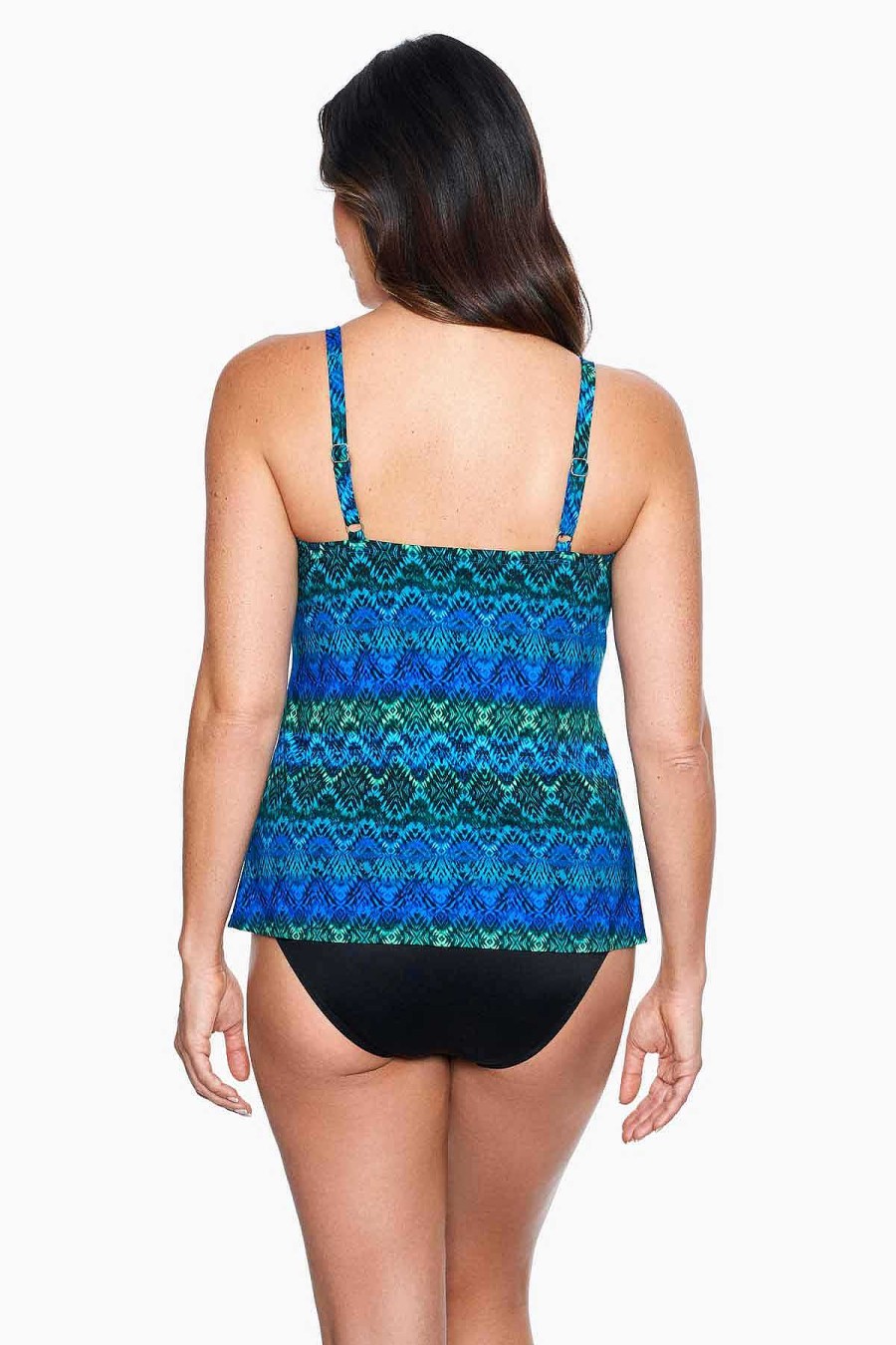 Miraclesuit Ocean Ombre Love Knot Tankinitop Dd-Cup