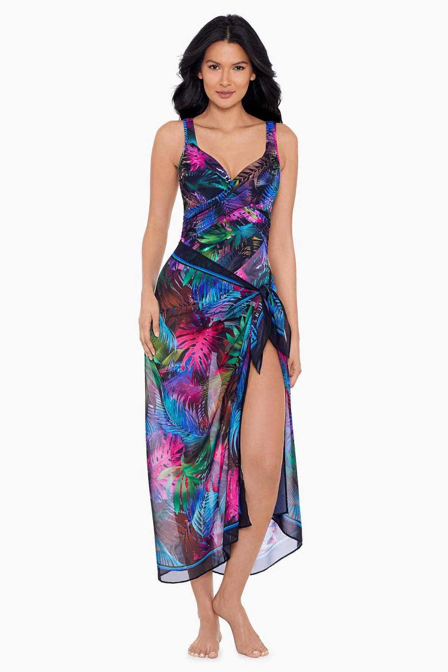 Miraclesuit Pixel Palmas Sjaal Pareo Swim Cover Up