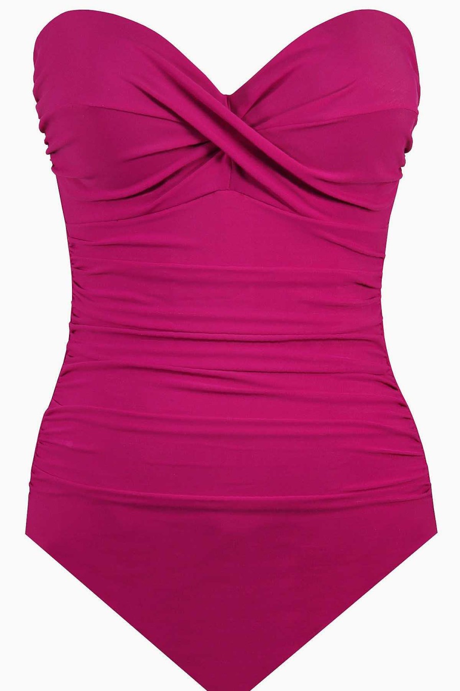 Miraclesuit Rock Solid Madrid Bandeau-Badpak Uit Een Stuk