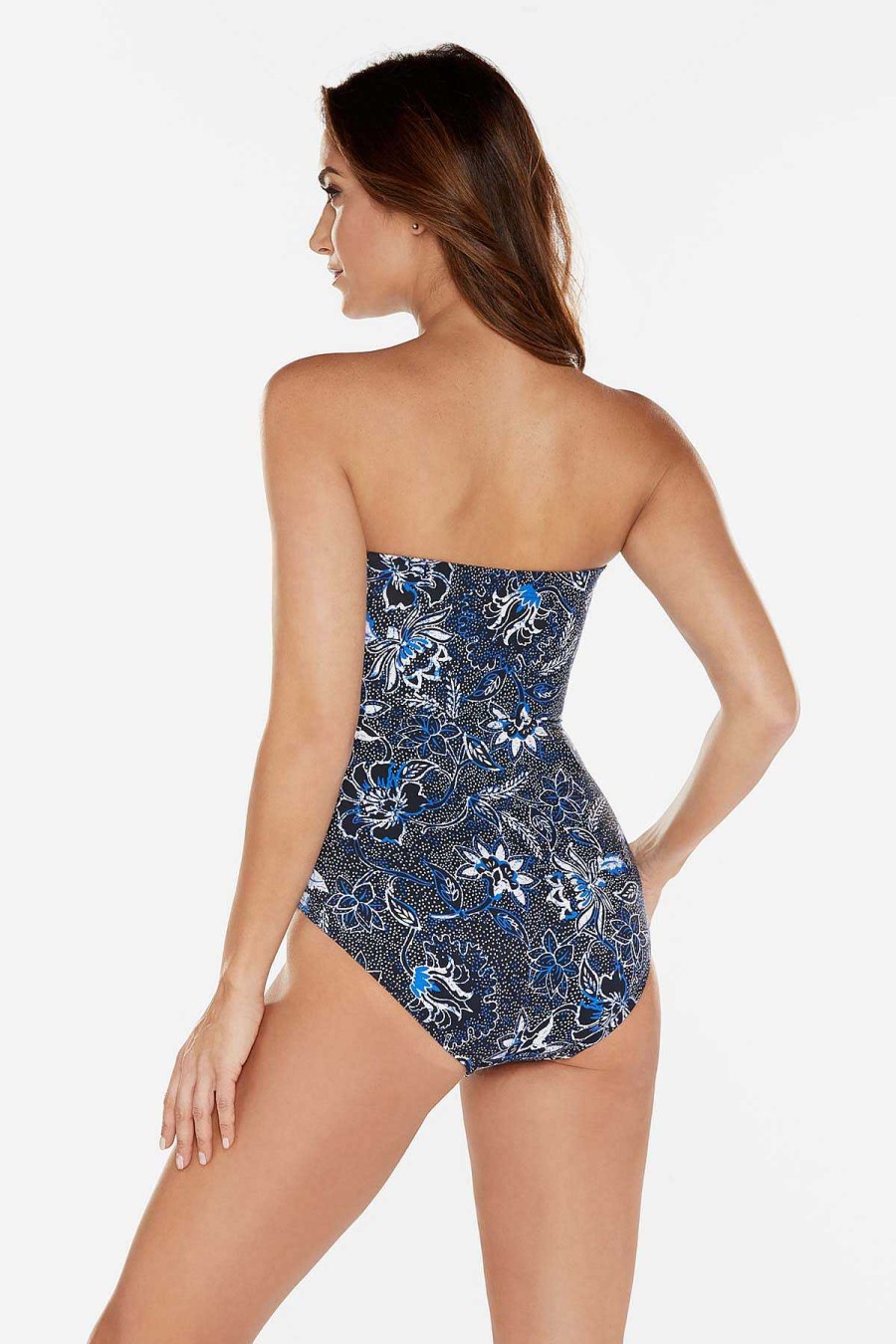 Miraclesuit Provenace D'Ur Avanti Bandeau-Badpak Met Lang Torso Uit Een Stuk